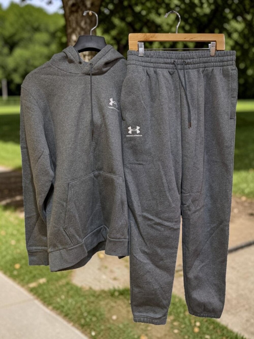 Men's Under Armour Oversized Hoodie 2 Piece set -Large - Black- NEW WITH TAGS!